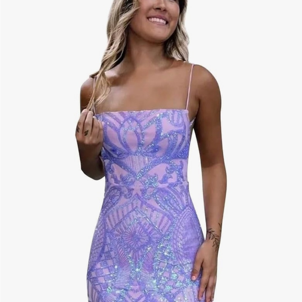 Lavender Sequin Dress